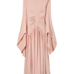 La DoubleJ Foyer Dress Queen Peony Blue in Crepe De Chine - Dresses - Milanese Maximalist Fashion at Luxury Shoes 