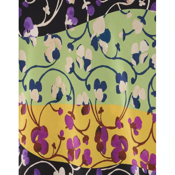 La DoubleJ Foyer Dress Solid Yellow in Embroidered Crepe De Chine - Dresses - Milanese Maximalist Fashion at Luxury Shoes 