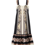 La DoubleJ Gingerbread Dress Ambrosia Placée Pale Pink in Flat Cotton Stretch - Dresses - Milanese Maximalist Fashion at Luxury Shoes 