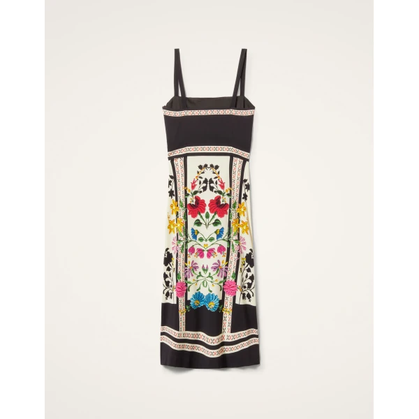 La DoubleJ Ischia Dress Oasis Green in Cotton Poplin - Dresses - Milanese Maximalist Fashion at Luxury Shoes 