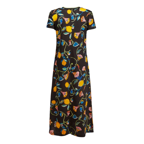 La DoubleJ Lacey Muumuu Dress Solid White Smoke in Embroidered Cotton - Dresses - Milanese Maximalist Fashion at Luxury Shoes 