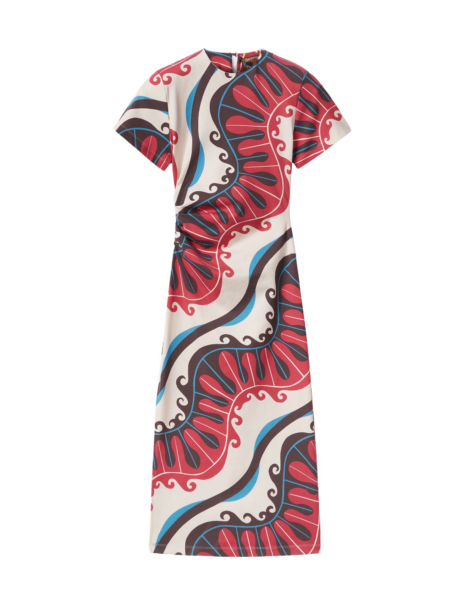 La DoubleJ Lela Dress Pacific Ivory in Compact Jersey - Dresses - Milanese Maximalist Fashion at Luxury Shoes 