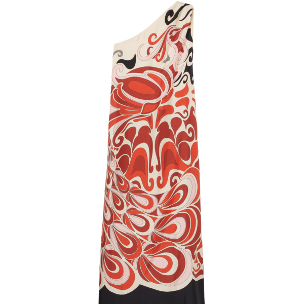 La DoubleJ Long And Sassy Dress Tangle Light Blue in Silk Twill