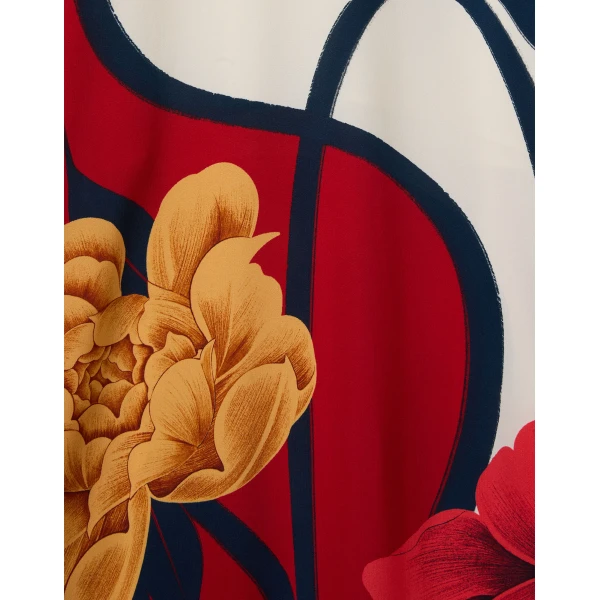 La DoubleJ Long Camerino Dress Tackle Black in Crepe De Chine Silk - Dresses - Milanese Maximalist Fashion at Luxury Shoes 