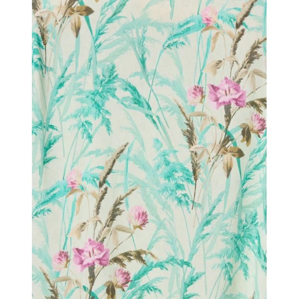 La DoubleJ Long and Sassy Dress Lilium Turchese in Silk Twill - Dresses - Milanese Maximalist Fashion at Luxury Shoes 