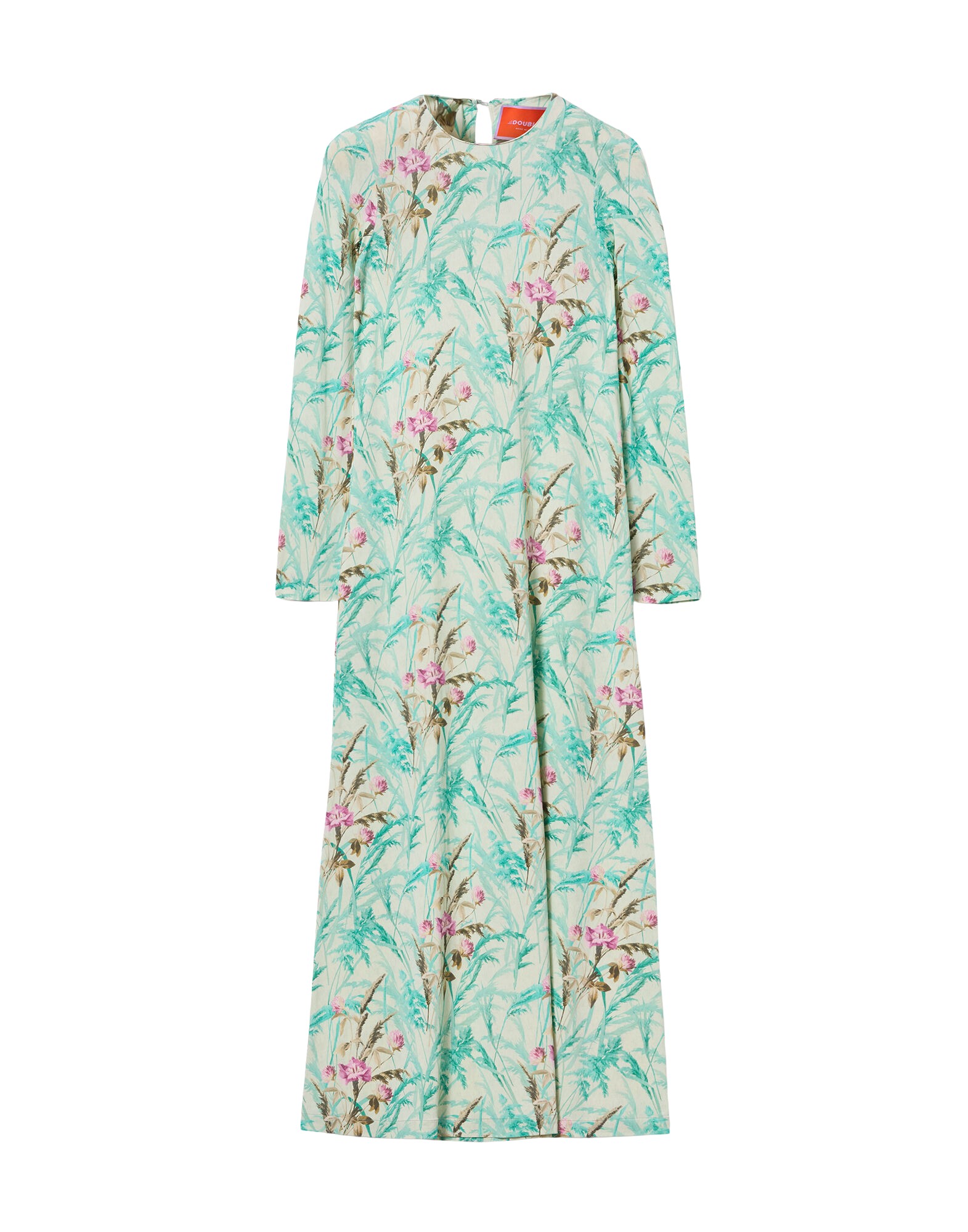 La-Double-J-Long-and-Sassy-Dress-Lilium-Turchese-in-Silk-Twill61437_nobg La DoubleJ Long and Sassy Dress Lilium Turchese in Silk Twill - Dresses - Milanese Maximalist Fashion at Luxury Shoes