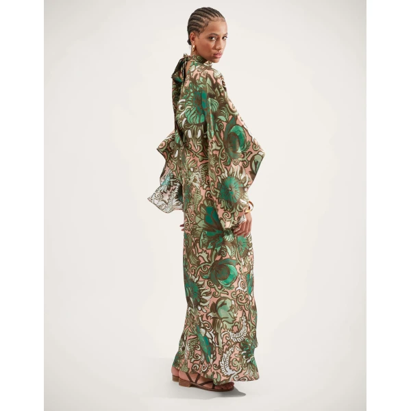 La DoubleJ Magnifico Dress Anemone Pink in Twill Silk - Dresses - Milanese Maximalist Fashion at Luxury Shoes 
