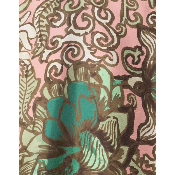 La DoubleJ Magnifico Dress Anemone Pink in Twill Silk - Dresses - Milanese Maximalist Fashion at Luxury Shoes 
