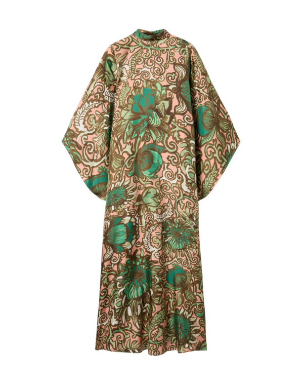 La DoubleJ Magnifico Dress Anemone Pink in Twill Silk - Dresses - Milanese Maximalist Fashion at Luxury Shoes 