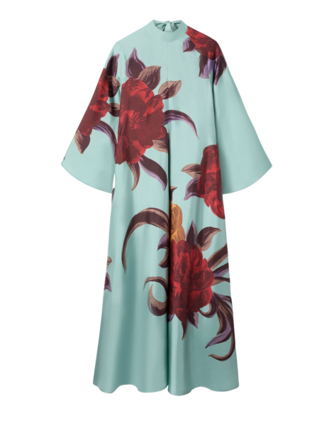 La DoubleJ Magnifico Dress Florence Placée Ivory in Silk Twill - Dresses - Milanese Maximalist Fashion at Luxury Shoes 