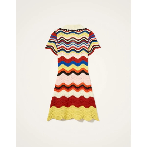 La DoubleJ Magnifico Dress Heath Placée Mint in Silk Twill - Dresses - Milanese Maximalist Fashion at Luxury Shoes 
