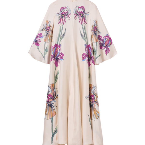 La DoubleJ Magnifico Dress Iris Placée Ivory in Silk Twill