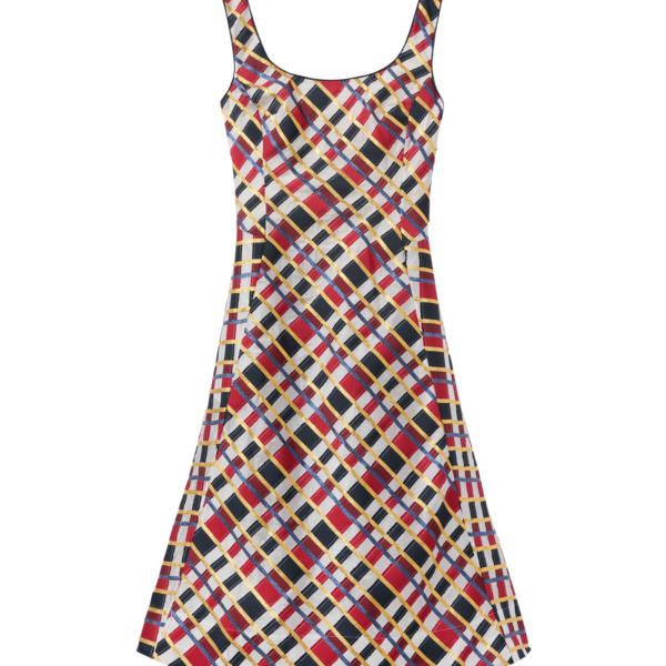 La DoubleJ Magnifico Dress Kerylos Placée Dark Green in Silk Twill