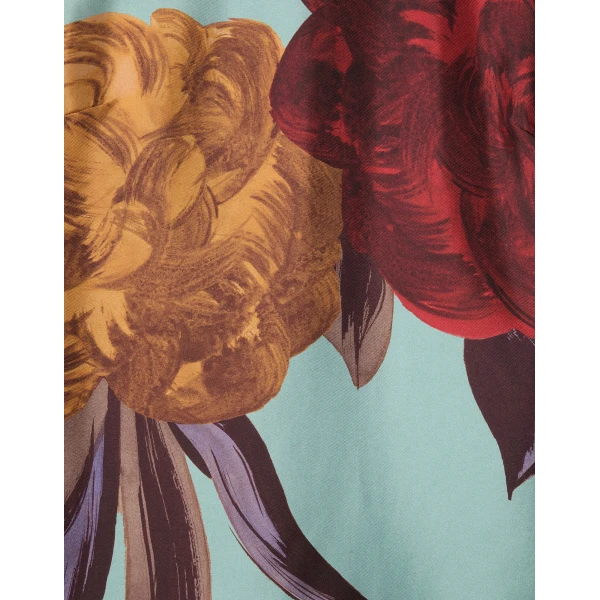 La DoubleJ Magnifico Dress Mix Tiles Placée Black in Silk Twill - Dresses - Milanese Maximalist Fashion at Luxury Shoes 