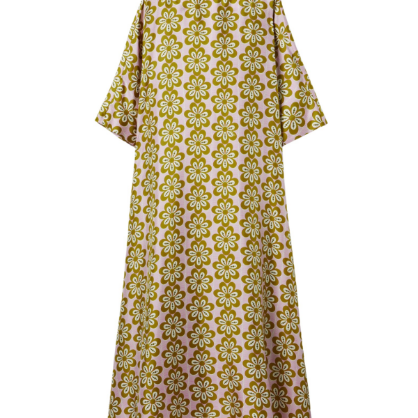 La DoubleJ Magnifico Dress Monstera in Silk Twill