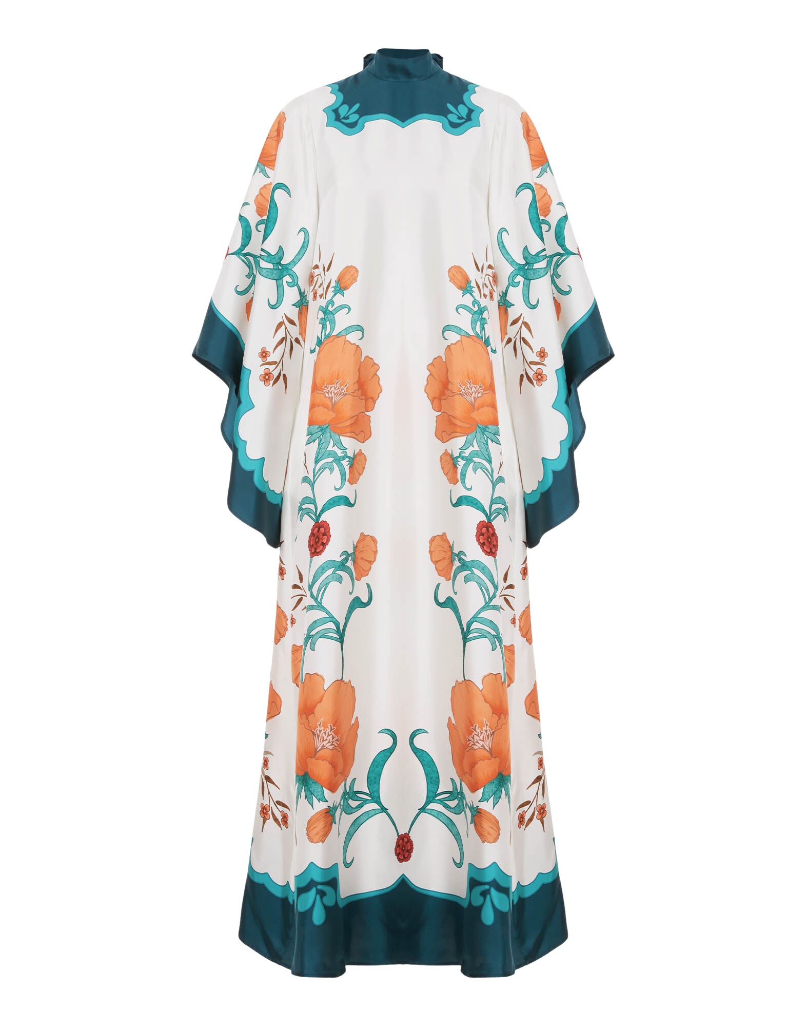 La-Double-J-Magnifico-Dress-Morpheus-Placee-Orange-in-Silk-Twill52410_nobg La DoubleJ Magnifico Dress Morpheus Placée Orange in Silk Twill - Dresses - Milanese Maximalist Fashion at Luxury Shoes