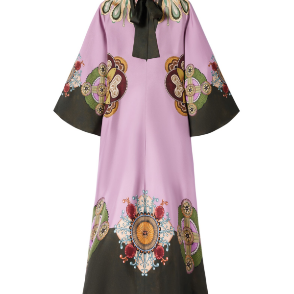 La DoubleJ Magnifico Dress Nucleus Placée Dusty Pink in Silk Twill