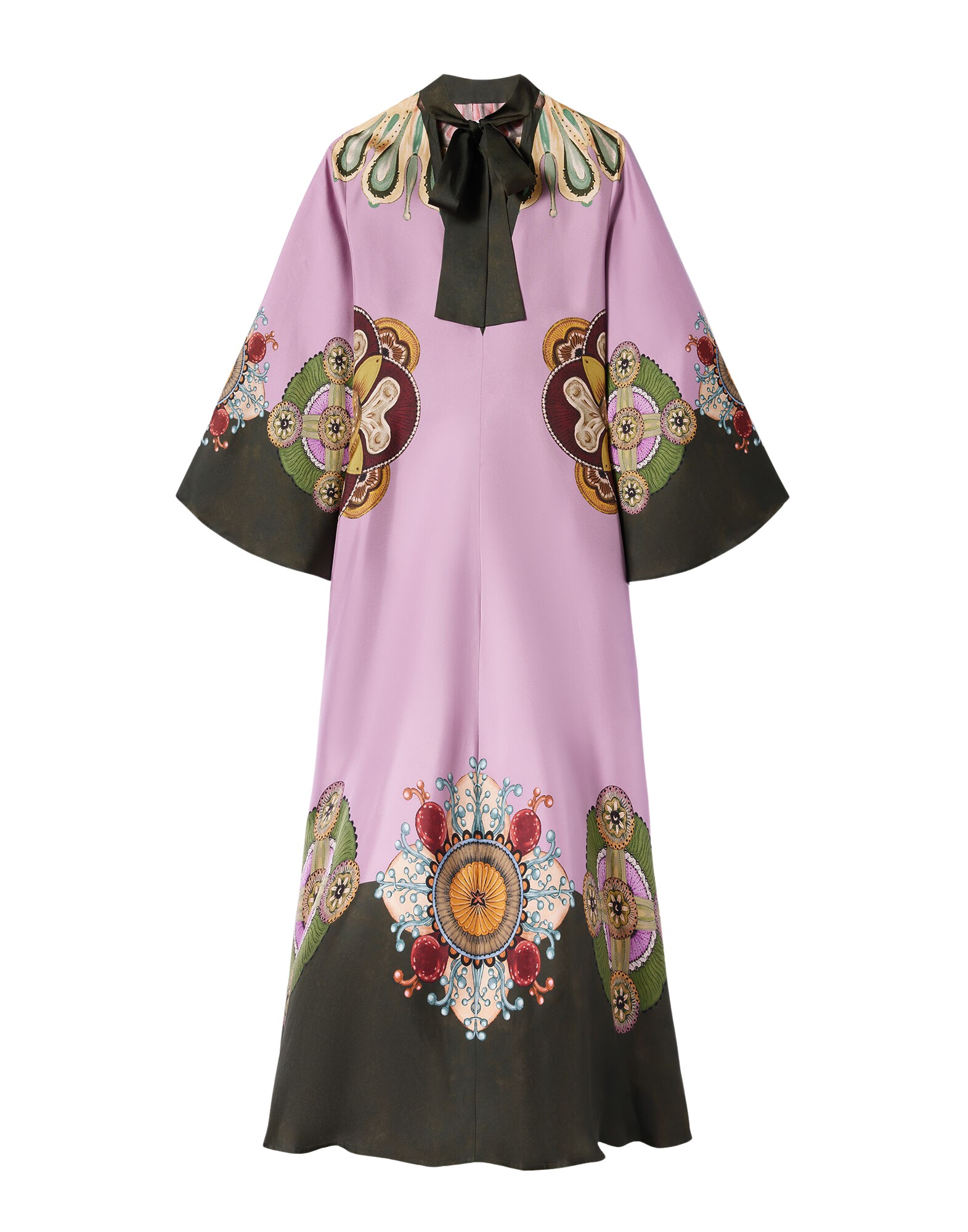 La-Double-J-Magnifico-Dress-Nucleus-Placee-Dusty-Pink-in-Silk-Twill11718_nobg La DoubleJ Magnifico Dress Nucleus Placée Dusty Pink in Silk Twill - Dresses - Milanese Maximalist Fashion at Luxury Shoes