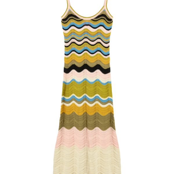 La DoubleJ Magnifico Dress Peony Placée Light Blue in Silk Twill