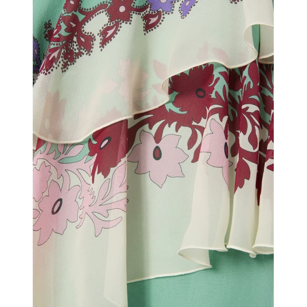 La DoubleJ Magnifico Dress Sanctuary Placée Ivory in Silk Twill - Dresses - Milanese Maximalist Fashion at Luxury Shoes 
