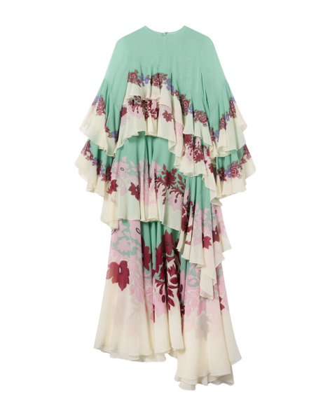 La DoubleJ Magnifico Dress Sanctuary Placée Ivory in Silk Twill - Dresses - Milanese Maximalist Fashion at Luxury Shoes 