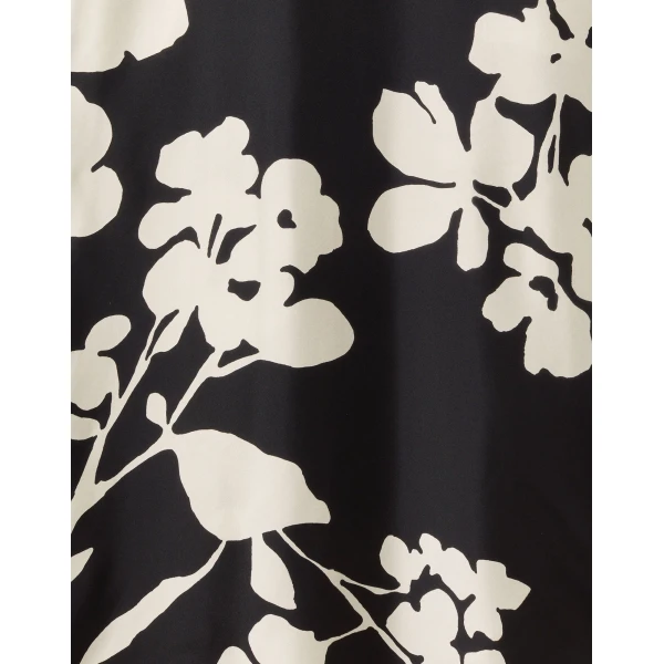 La DoubleJ Magnifico Midi Dress Blooming Tulip Placée Dark Green in Silk Georgette - Dresses - Milanese Maximalist Fashion at Luxury Shoes 