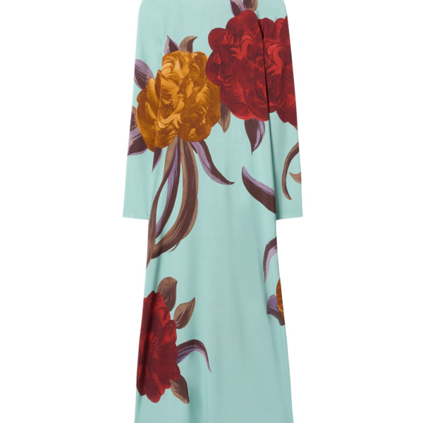 La DoubleJ Mini Gingerbread Dress Iris Placée Dark Orange in Flat Cotton Stretch