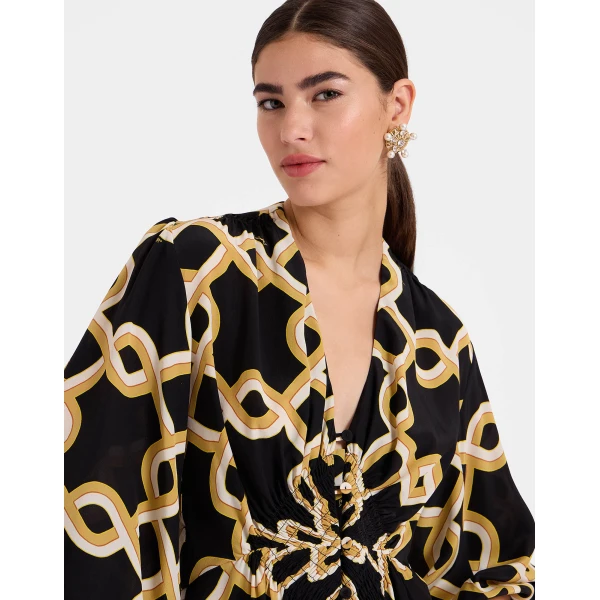 La DoubleJ Mini Portofino Dress Reef White in Printed Lace - Dresses - Milanese Maximalist Fashion at Luxury Shoes 