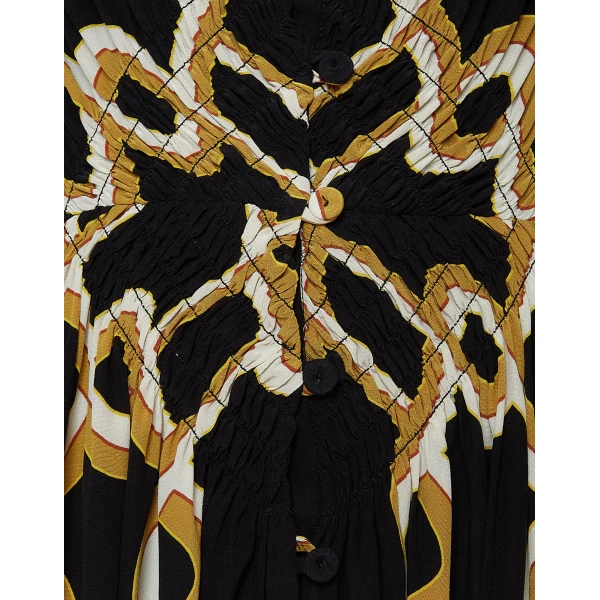 La DoubleJ Mini Portofino Dress Reef White in Printed Lace - Dresses - Milanese Maximalist Fashion at Luxury Shoes 