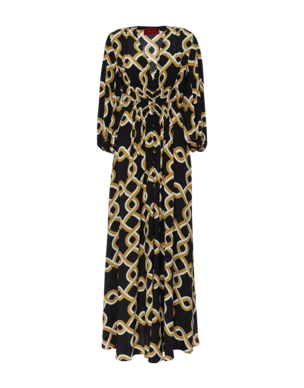 La DoubleJ Mini Portofino Dress Reef White in Printed Lace - Dresses - Milanese Maximalist Fashion at Luxury Shoes 
