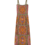La DoubleJ Mini Supremes Swing Dress Peony Placée Light Blue in Silk Twill - Dresses - Milanese Maximalist Fashion at Luxury Shoes 