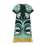 La DoubleJ Mini Swing Dress Big Flower in Silk Twill - Dresses - Milanese Maximalist Fashion at Luxury Shoes 