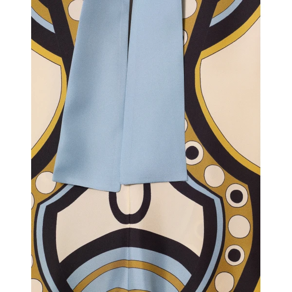 La DoubleJ Mini Swing Dress Farfalla Buttercream in Rustic Cotton - Dresses - Milanese Maximalist Fashion at Luxury Shoes 