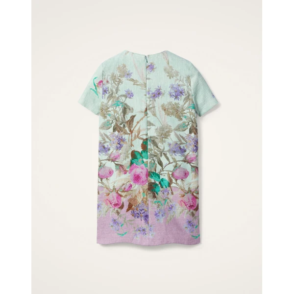 La DoubleJ Mini Swing Dress Heath Placée Mint in Rustic Cotton - Dresses - Milanese Maximalist Fashion at Luxury Shoes 