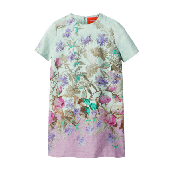 La DoubleJ Mini Swing Dress Heath Placée Mint in Rustic Cotton
