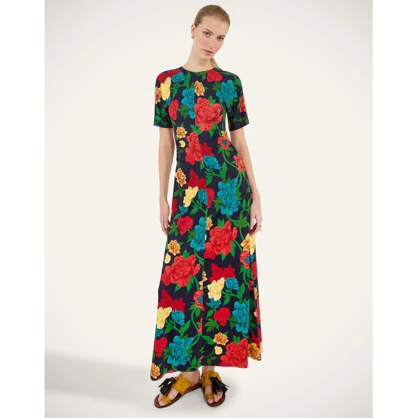 La DoubleJ Naiad Dress Regalia Placée Menta in Silk Chiffon - Dresses - Milanese Maximalist Fashion at Luxury Shoes 