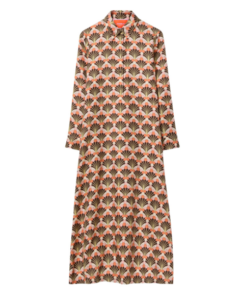 La DoubleJ Naiad Dress Woodland Placée Burgundy in Silk Chiffon - Dresses - Milanese Maximalist Fashion at Luxury Shoes 