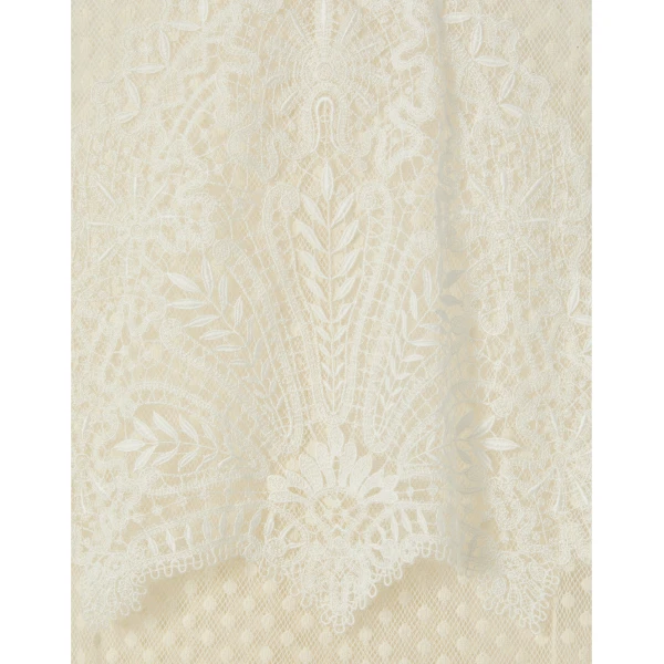 La DoubleJ Peek-A-Boo Dress Solid White Smoke in Popeline Cotton - Dresses - Milanese Maximalist Fashion at Luxury Shoes 