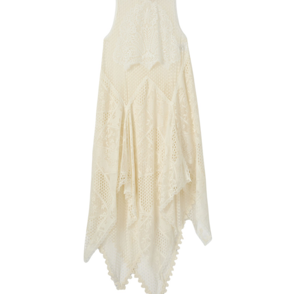 La DoubleJ Peek-A-Boo Dress Solid White Smoke in Popeline Cotton