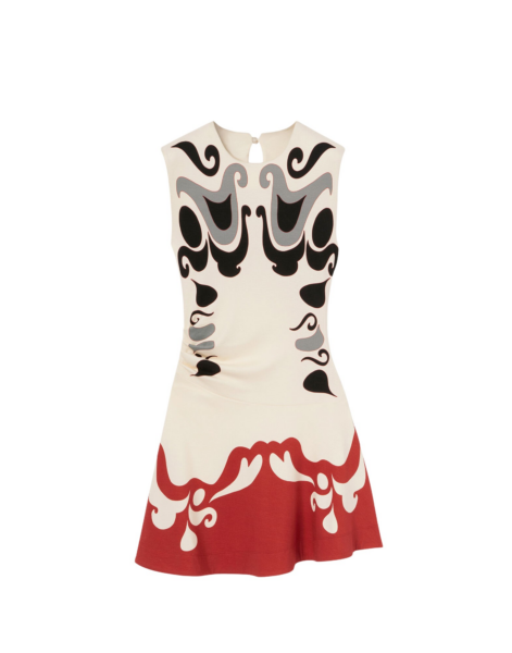 La DoubleJ Roy Dress Blooming Tulip Placée Mint in Silk Twill - Dresses - Milanese Maximalist Fashion at Luxury Shoes 