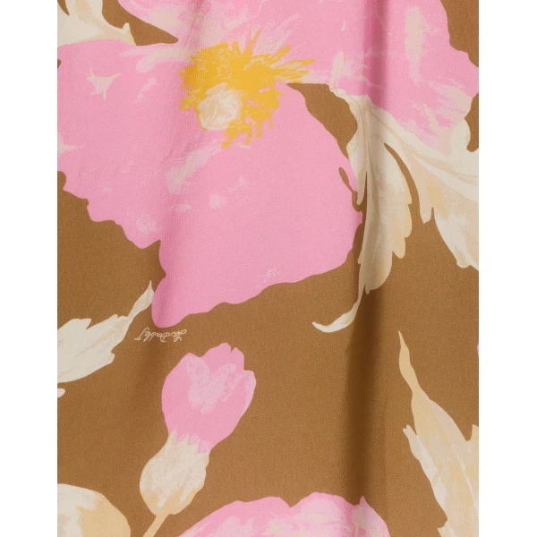La DoubleJ Roy Dress Florence Placée Ivory in Silk Twill - Dresses - Milanese Maximalist Fashion at Luxury Shoes 