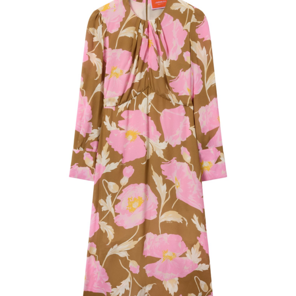 La DoubleJ Roy Dress Florence Placée Ivory in Silk Twill