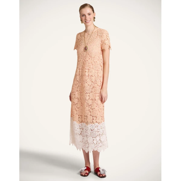 La DoubleJ Roy Dress Lemuria Placée Blue in Silk Twill - Dresses - Milanese Maximalist Fashion at Luxury Shoes 