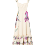 La DoubleJ Roy Dress Medallion Placée Black in Silk Twill - Dresses - Milanese Maximalist Fashion at Luxury Shoes 
