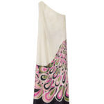 La DoubleJ Roy Dress Phoenix Placée Pink in Silk Twill - Dresses - Milanese Maximalist Fashion at Luxury Shoes 