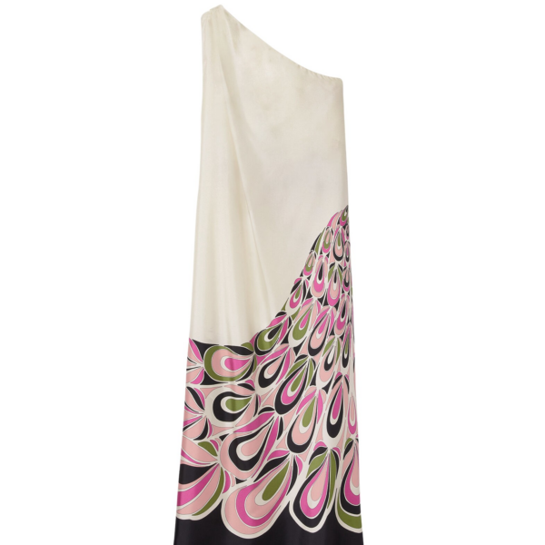 La DoubleJ Roy Dress Phoenix Placée Pink in Silk Twill