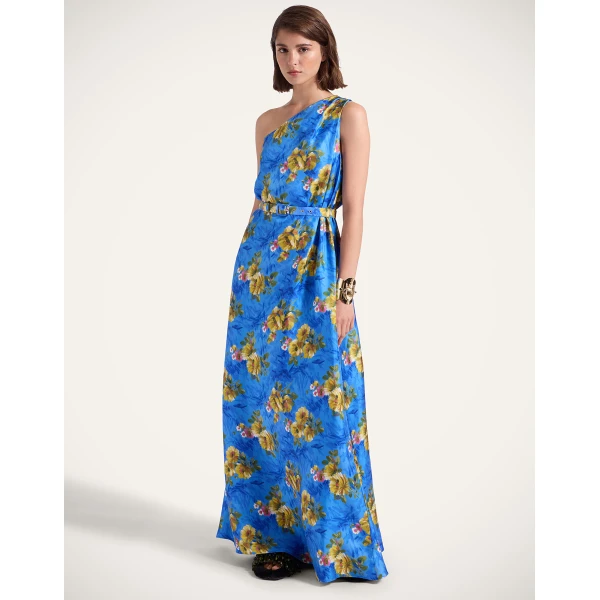 La DoubleJ Roy Dress Riptide Light Blue in Silk Twill - Dresses - Milanese Maximalist Fashion at Luxury Shoes 