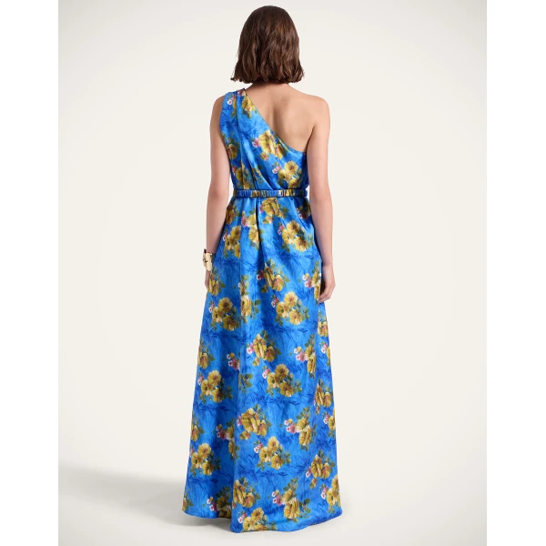 La DoubleJ Roy Dress Riptide Light Blue in Silk Twill - Dresses - Milanese Maximalist Fashion at Luxury Shoes 