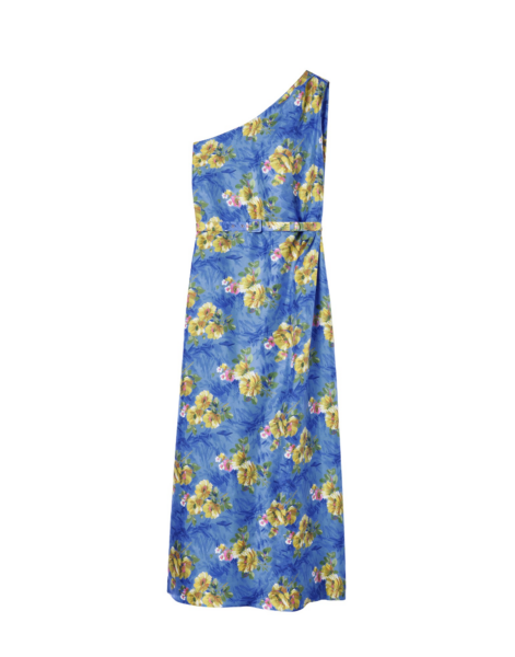 La DoubleJ Roy Dress Riptide Light Blue in Silk Twill - Dresses - Milanese Maximalist Fashion at Luxury Shoes 