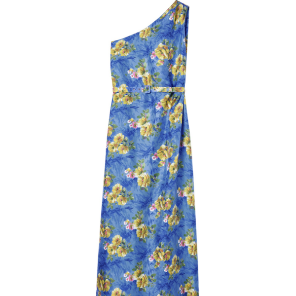 La DoubleJ Roy Dress Riptide Light Blue in Silk Twill